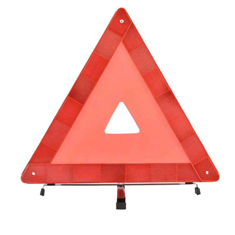 Emergency reflective safety warning triangle warning car triangle warning sign