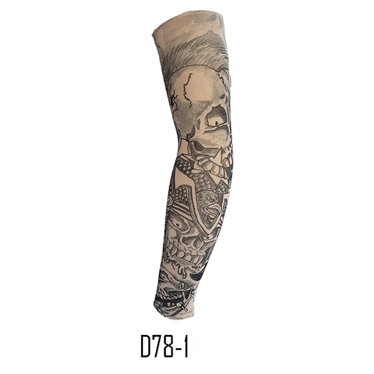 
Custom tattoo sleeves temporary hand compression full arm cover sport sleeve for men 