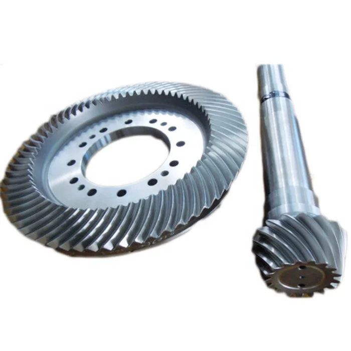 custom cold forged formed heavy duty automotive go kart car differential front crown wheel and pinion bevel gear set