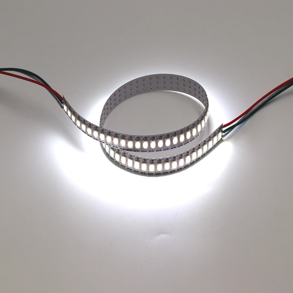 Sk6812 белый cct + янтарный 3 в 1 индивидуально Адресуемая гибкая светодиодная лента WWA 144 светодиодов/м