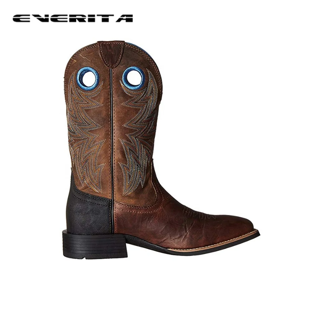 
New design fashionable genuine leather western cowboy boots for men 