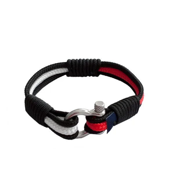 Замок из нержавеющей стали застежка индивидуальные paracord морских браслеты