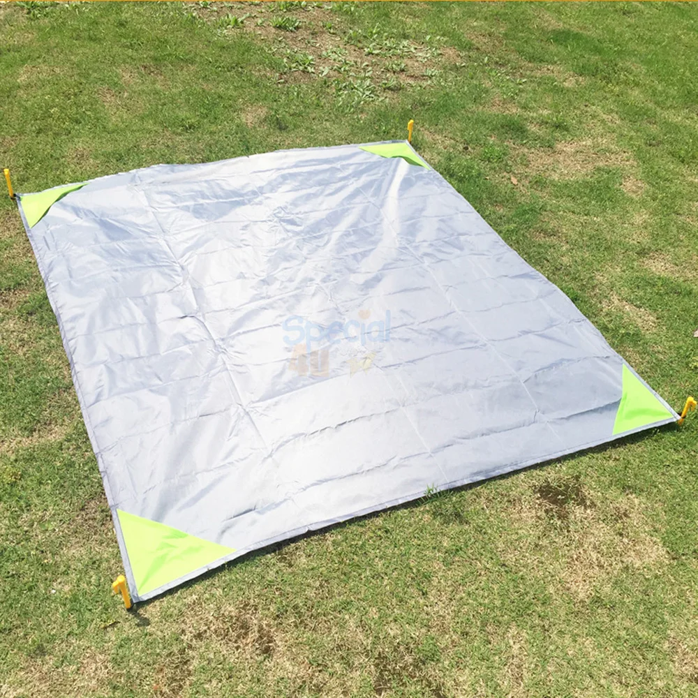 Wholesale portable folding picnic blanket nylon beach pocket mat