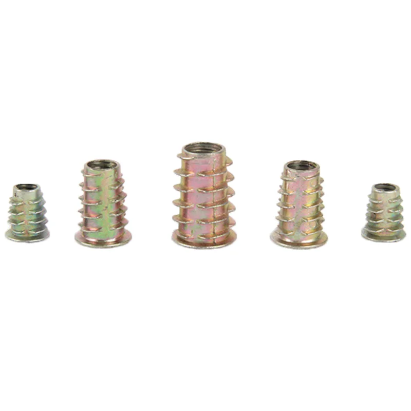 High Quality  M10X25mm  Furniture Threaded Wood Insert Nut