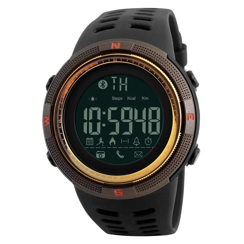 skmei smartwatch relojs vibrating alarm trendy smart waterproof watch 2017 for men 1250