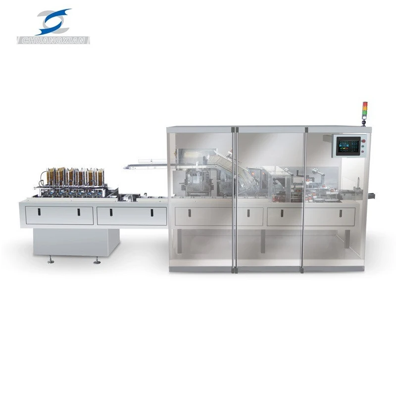 
Whole sale product glue sealing packing condom automatic high speed cartoning machine 
