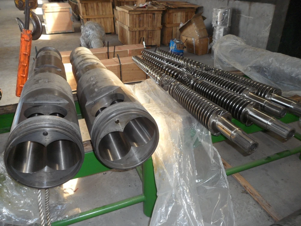 Conical twin screw barrel for PVC pipeline extruder extrusion machine  80/156 65/132 55/110 50/105 ZHOUSHAN MANUFACTURER