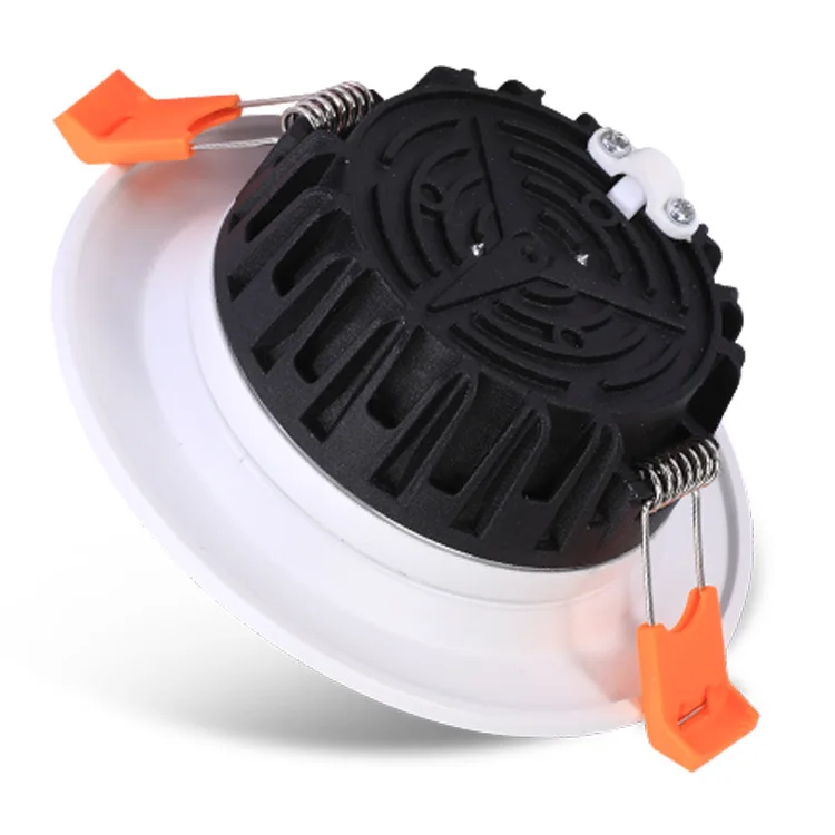 Factory indoor square adjustable ceiling recessed trimless gypsum plaster led down light