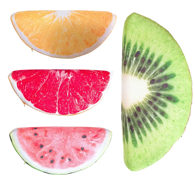 Factory direct supply 3D Print Fruit Cushion Throw Pillow decor throw pillow case cushion back support office cushion