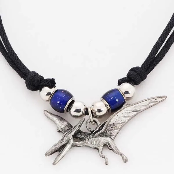 Jewelry necklace zinc alloy shark tooth mood beads modern tribal beaded gold chain necklace