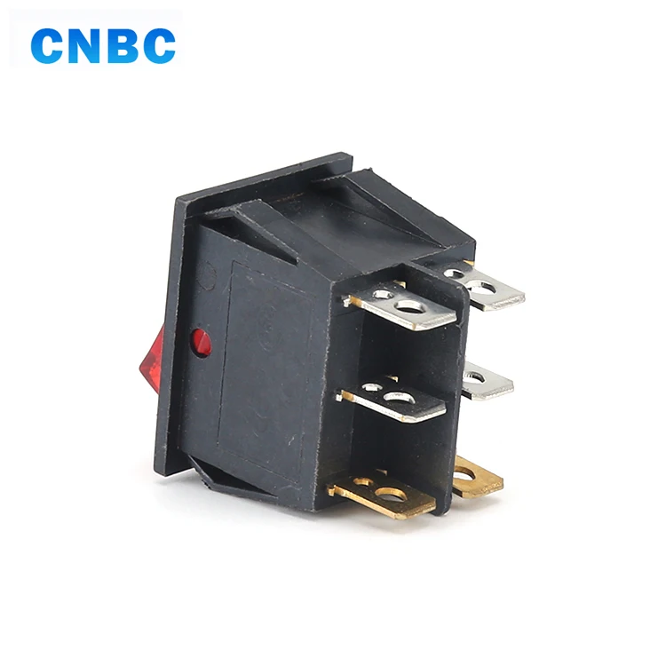 KCD2-2101 Medium DPST 4 Pins ON OFF 16A 24V Rocker Switch 250V T125