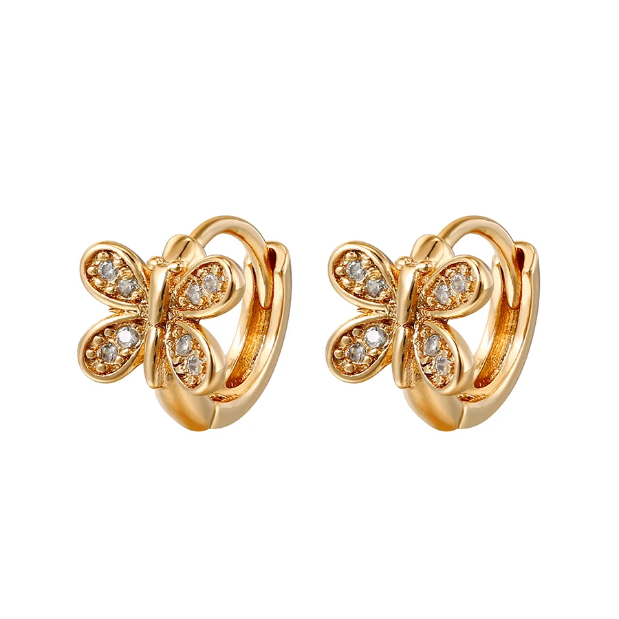 Серьги 8 xuping хит продаж стильные серьги-бабочки ювелирные изделия элегантный дизайн для ребенка