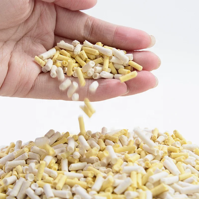 Оранжевый кошачий наполнитель Tofu, легко очищающий кошачий наполнитель, упаковка 6 л