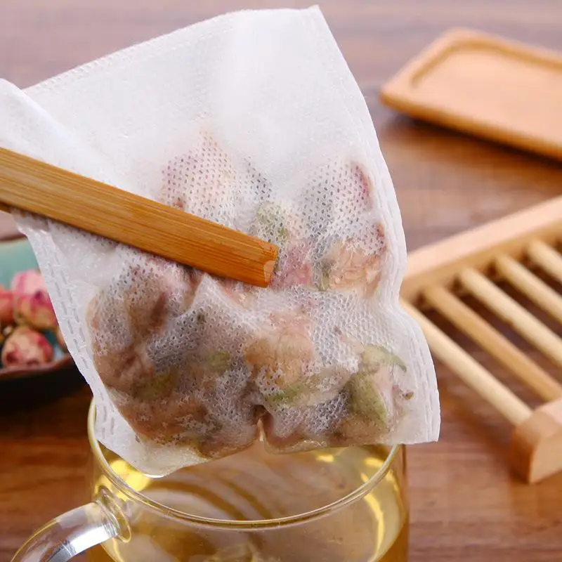
Non woven fabric tea coffee bag with drawstring 