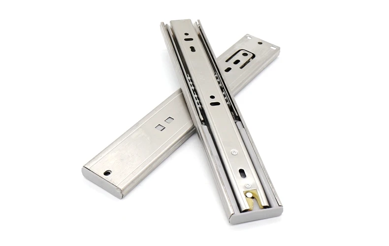 High Quality Ball Bearing Full Extension Stainless Steel Soft Close Hydraulic Cabinet Drawer Slide Rail For Kitchen Office