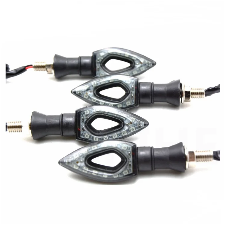 Factory Hot Sell Hollow LED Indicator Lights Motorcycle turn signal for Motorbike Scooter Motorcycle Mirror Turn Signals
