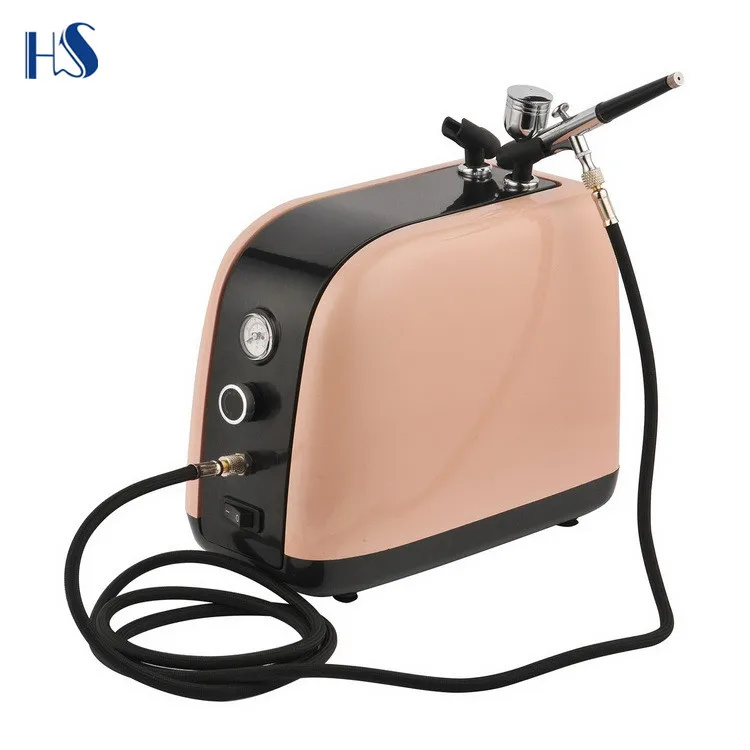 HS-386K mini airbrush compressor kits airbrush skin care