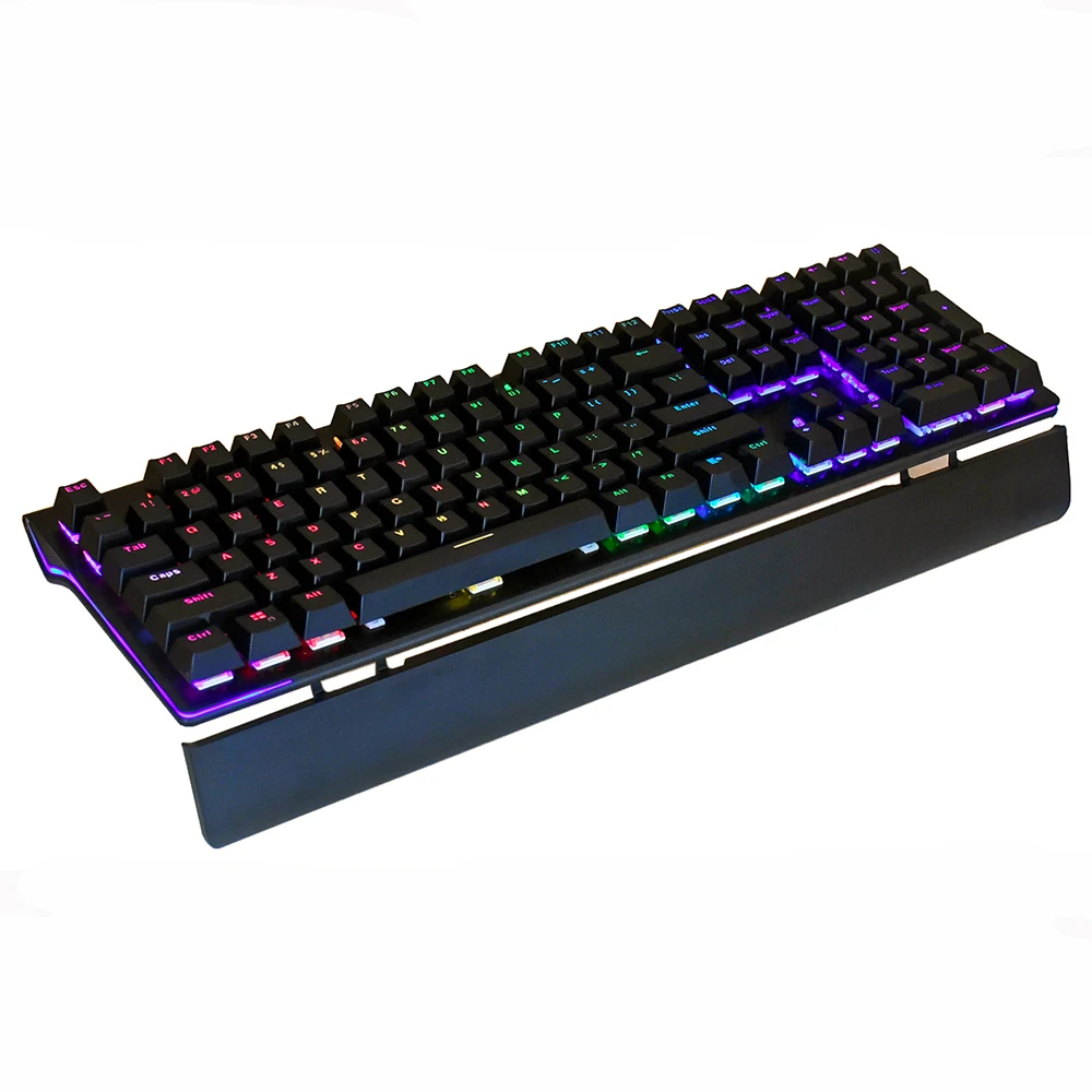 blue switch RGB LED arabic Spanish gaming mechanical keyboard laptop
