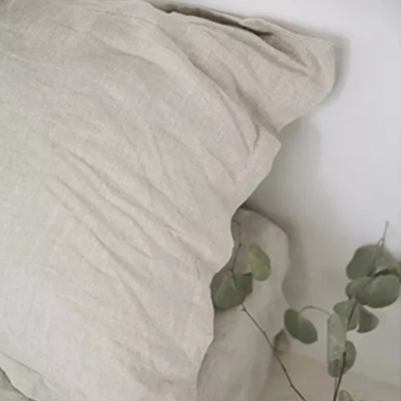 100% Linen 300t High Quality Queen Stonewash Luxury Bed Sheets Set Suitable for Hotels