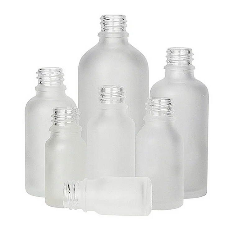 cosmetic packaging clear 5ml 10ml 15ml 20ml 30ml 50ml 100ml Clear Glass bottle with dropper cap for skincare