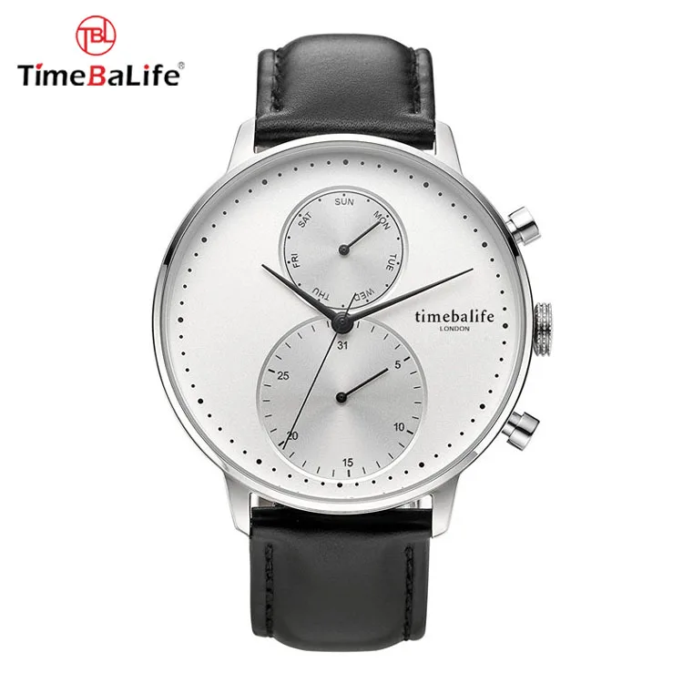 2018 Alibaba Guangdong оптовик пользовательский хронограф Movt деловые часы для мужчин