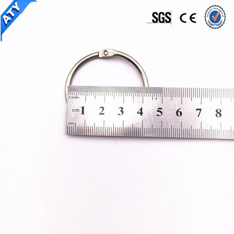 Metal Loose Leaf Book Rings Blinder Clip