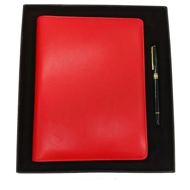 PU Leather Business Notebook A5 Hardcover Gift Box Notebook Set