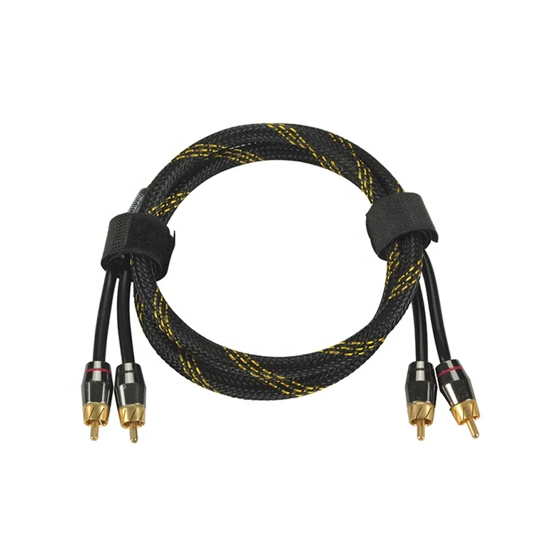 Huxi-cable Solid/Frost/Clear Jacket TinnedOFC/OFC/CCA 2 channel high end rca cable wire for car audio