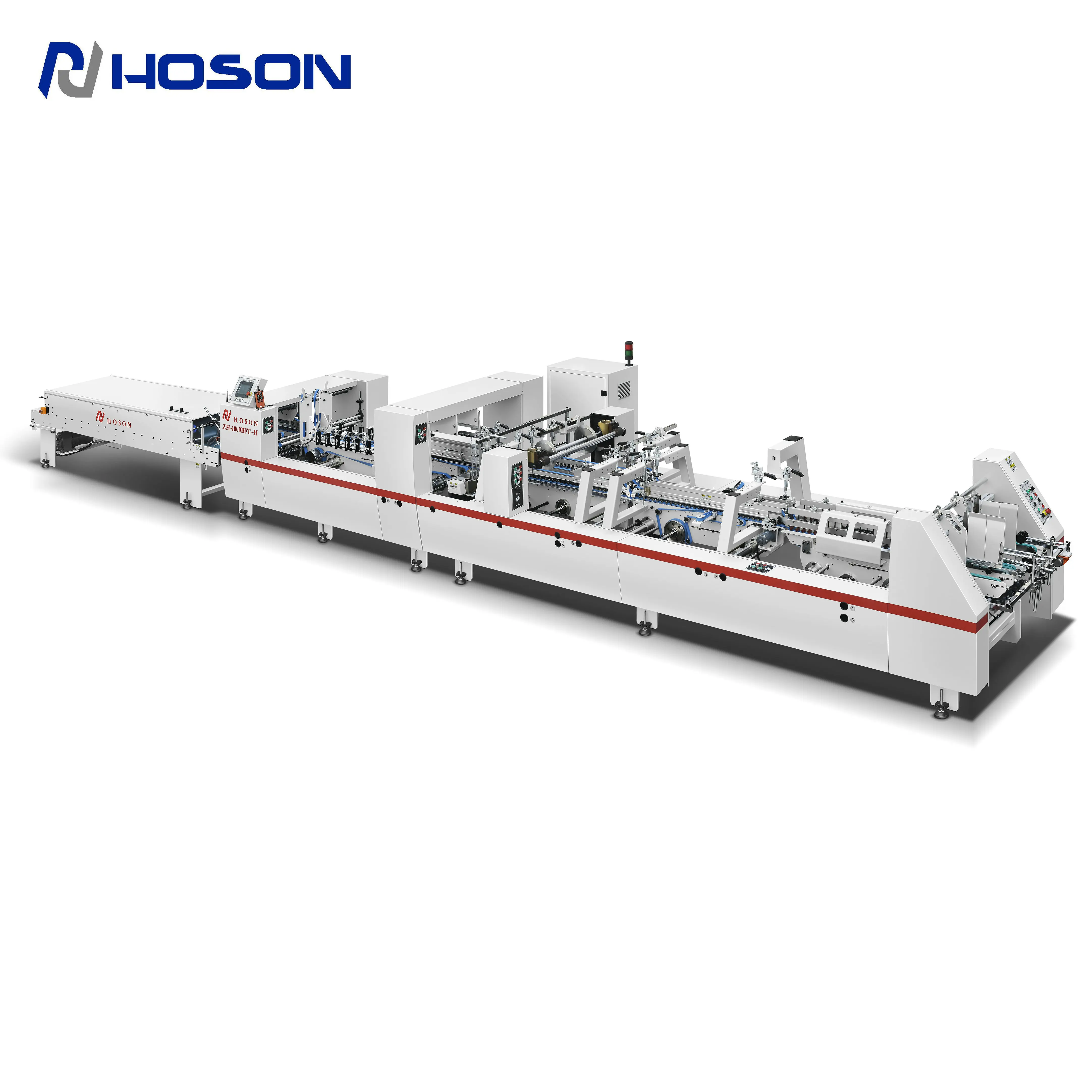 ZH-1000BFT Automatic Lock Bottom Type Folding Gluing Machine 1/2/3 points
