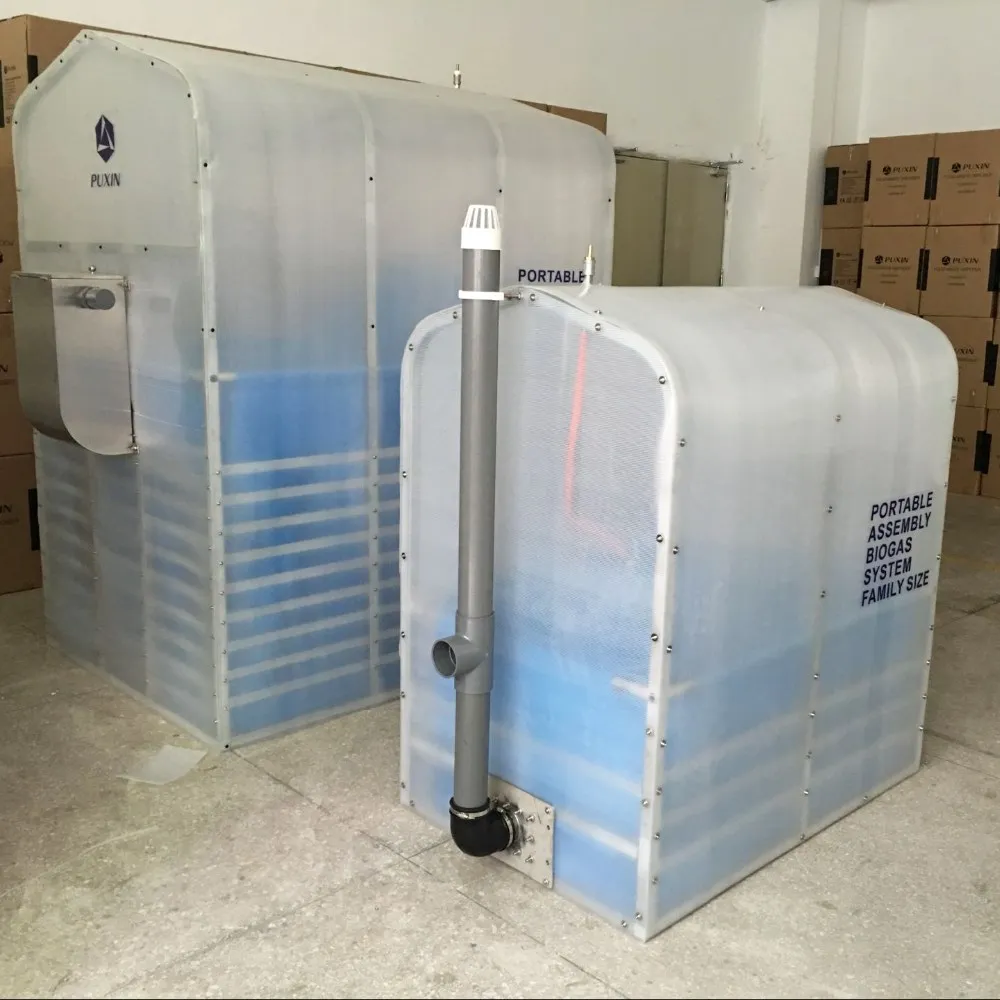 Small biogas plant from animal waste for small farm use