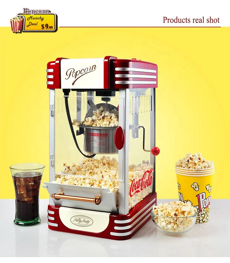 3.4kg mini vintage popcorn maker for family