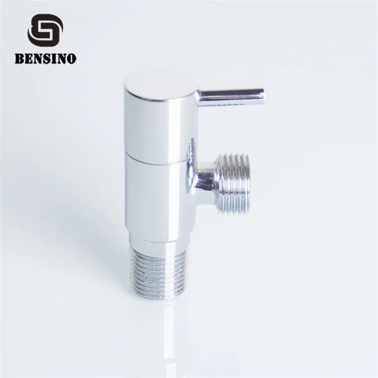 Brass Body Chrome Plated Polish Finishing Toilet Washing Machine Bathroom Hose Angle Valve