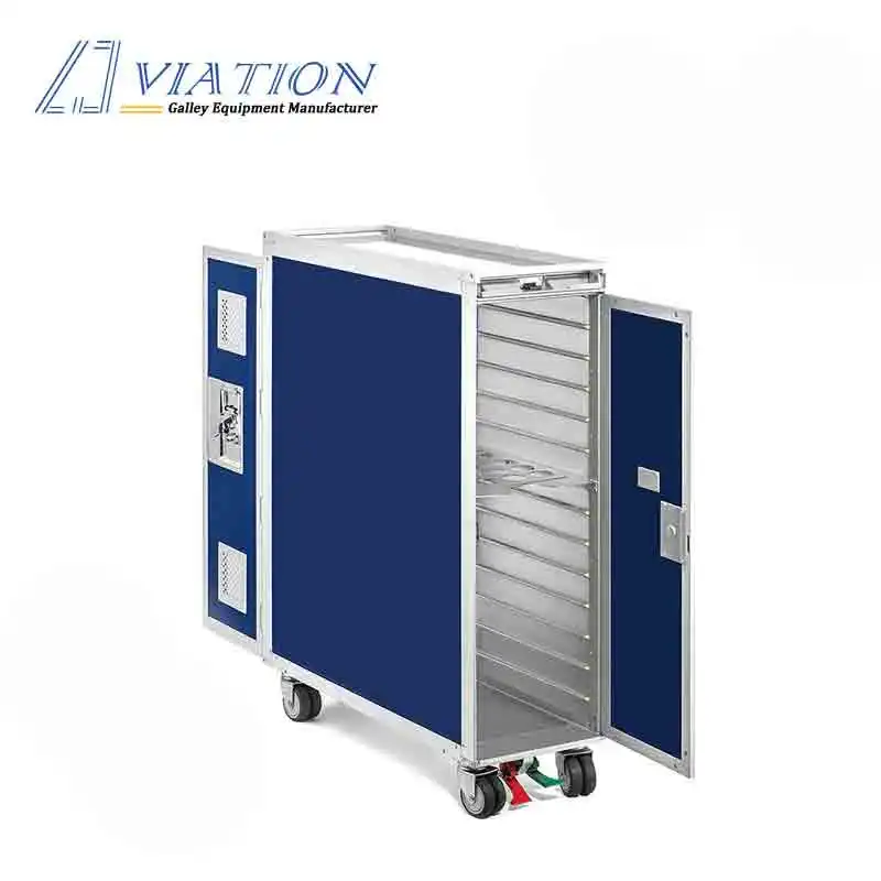 High demand aluminum airline equipment airplane trolly service cart