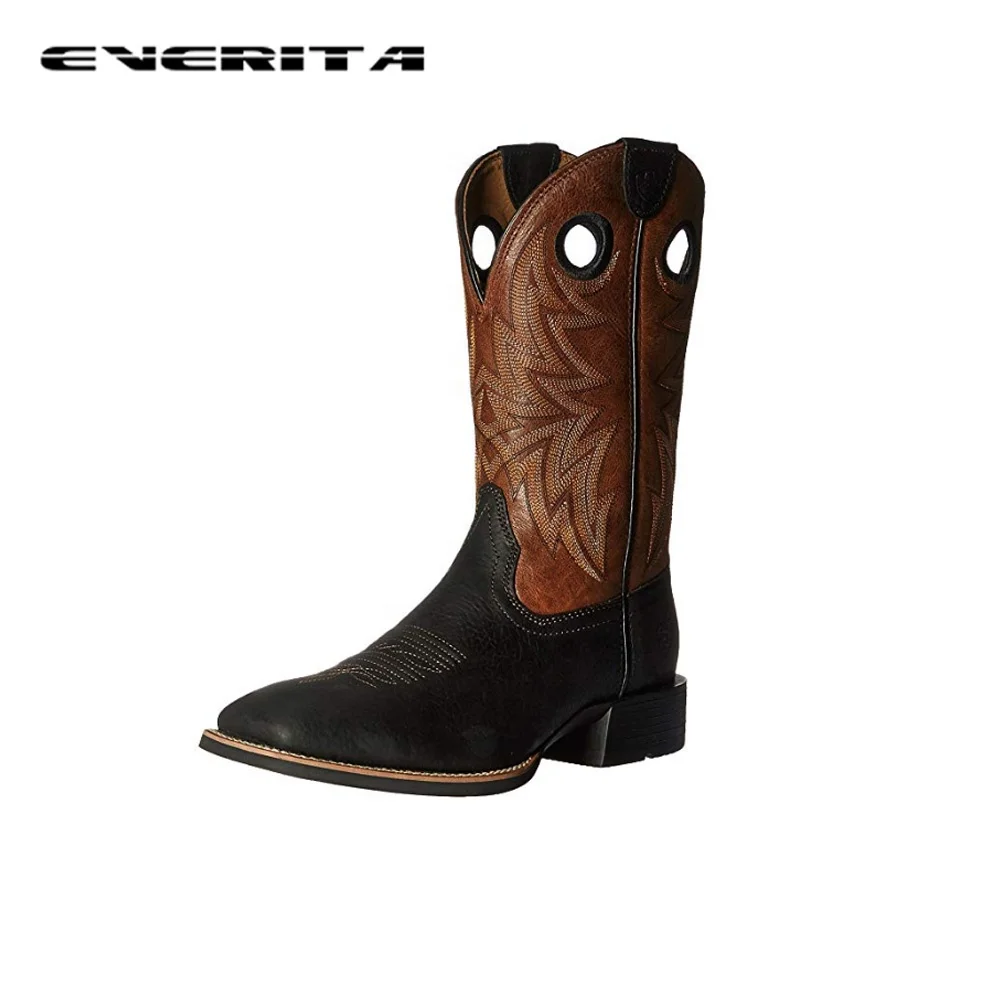 
New design fashionable genuine leather western cowboy boots for men 