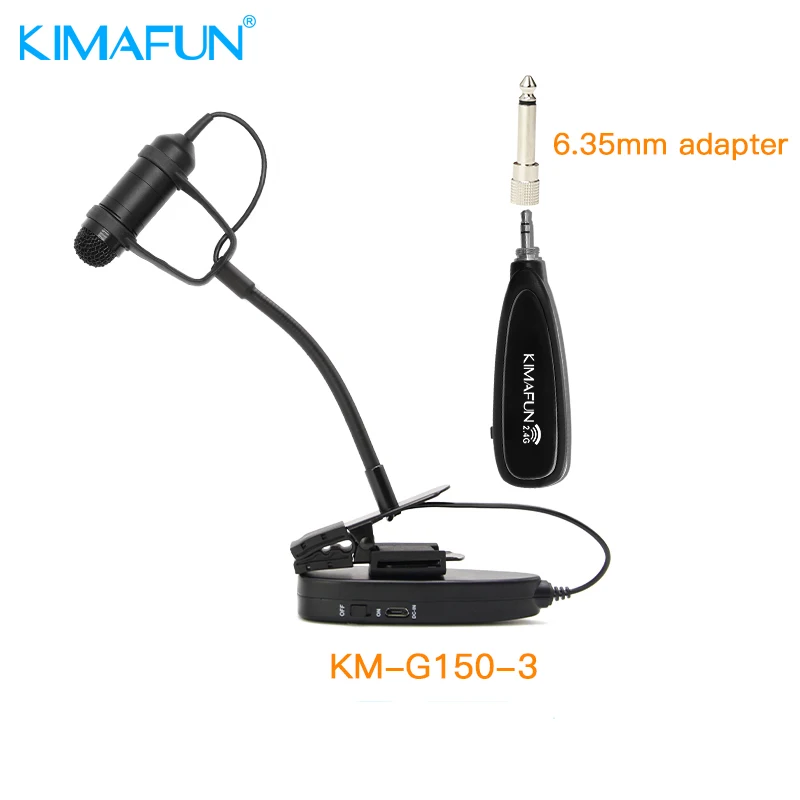 KIMAFUN Wireless hot -sale popular  Microphone stand KM-G150-3 microphone for music saxophone
