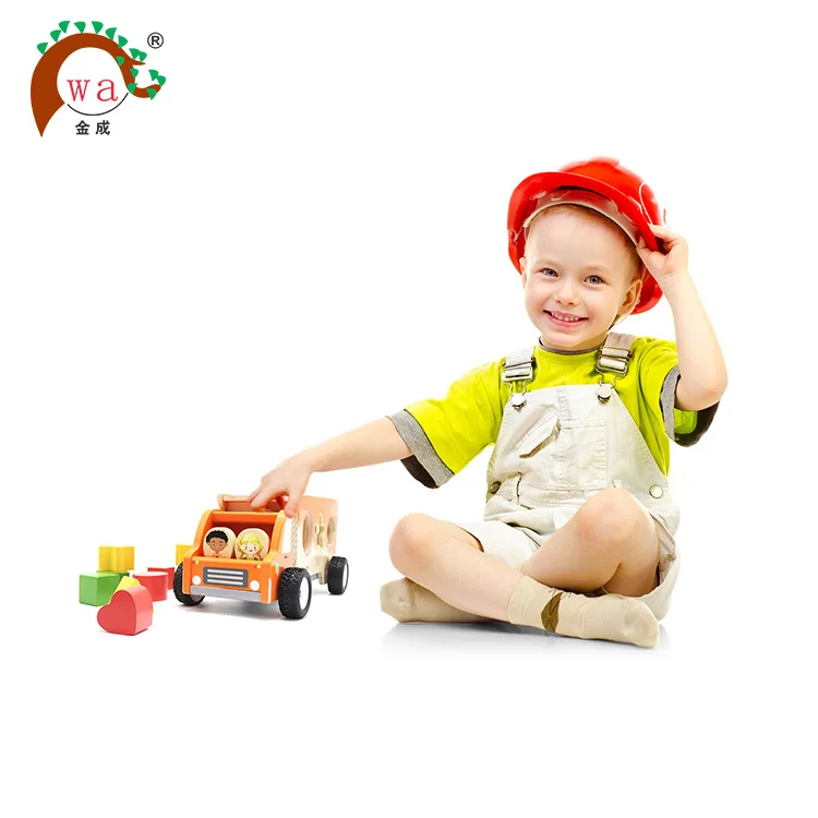 
Wooden Shape Sorting Dump Truck Toy 