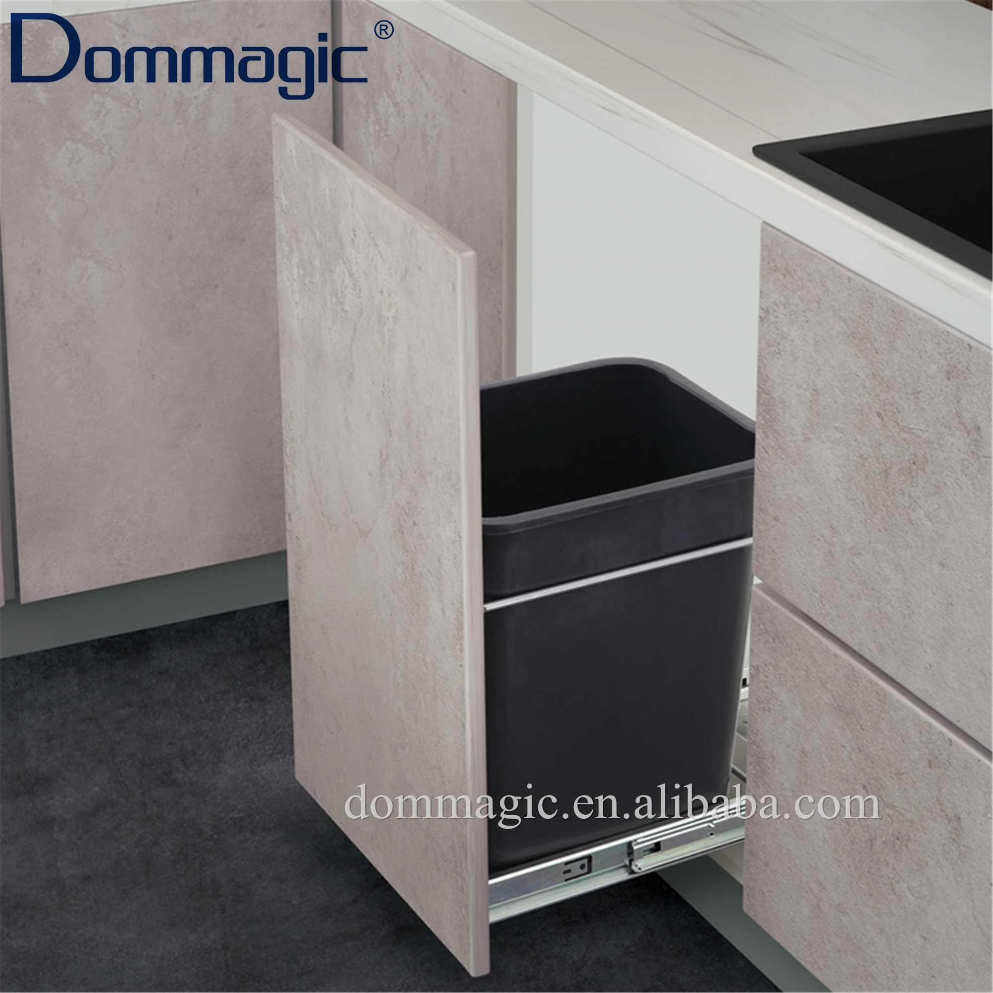 Kitchen Cabinet Pull Out Waste Bin 15L/20L/30L/40L PP bins