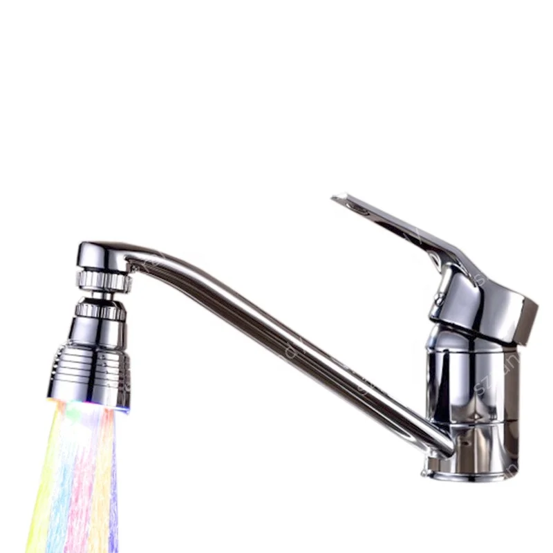 Multicolor FastFflashing Water Stream LED laboratory faucet
