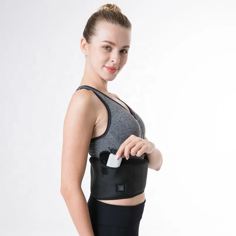 far infrared waist heating belt thermal lumbar pad for back pain