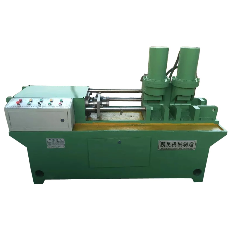 Automatic hydraulic anchor bolt steel bar reducing diameter shrinking necking thread rolling machine