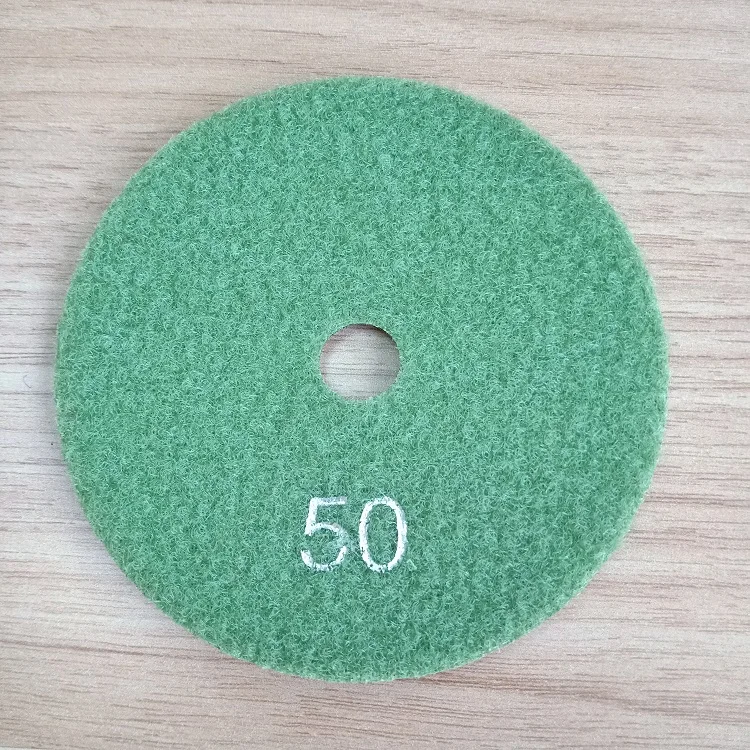 100mm Wet diamond polishing pad High Efficiency new marble polishing pad