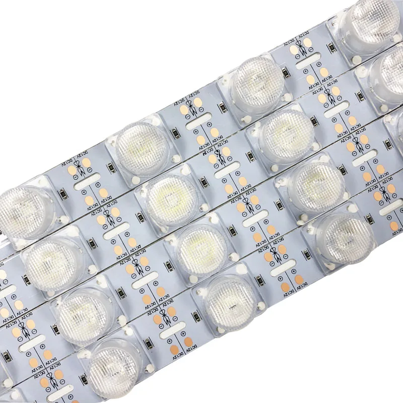 Side emitting 12V led rigid strip light 100cm 18leds SMD3030 24W led back light lens for light box