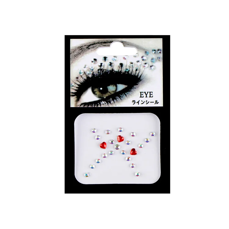 Wholesale tattoo eyeliner diamond glitter makeup crystal face diamond sticker