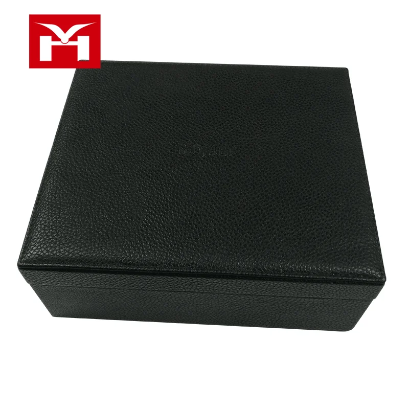 Пользовательские логотип печать кожа Подарочная коробка