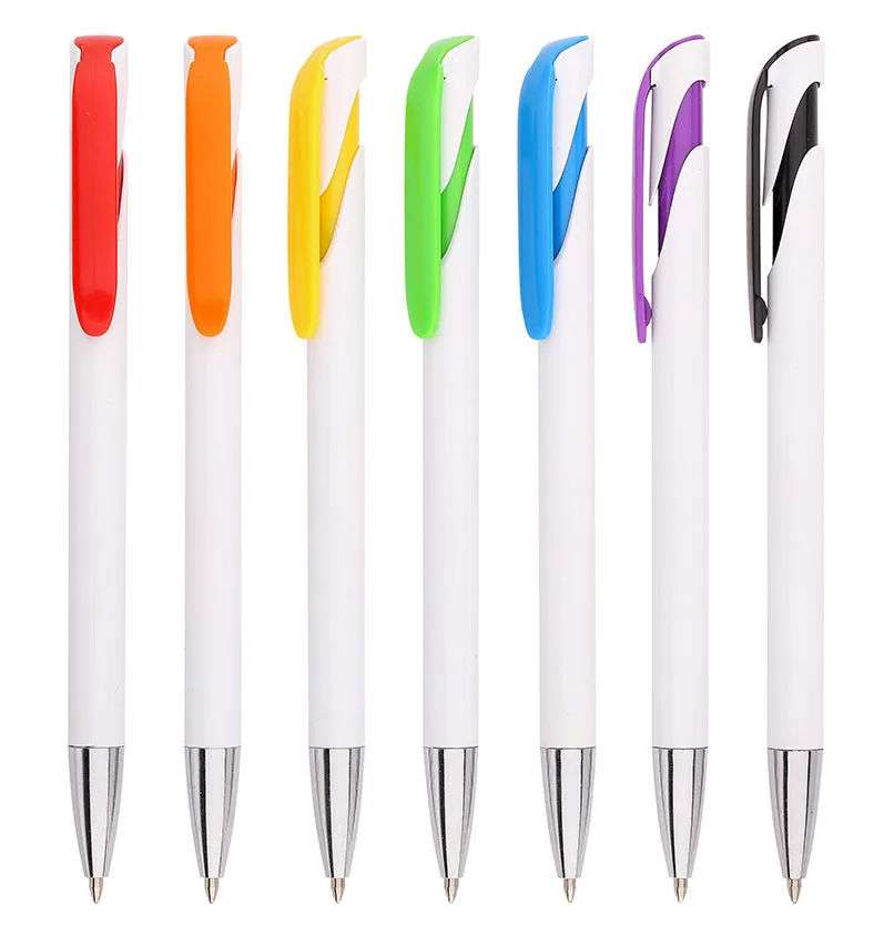 2019 new cheap promotional items simple blank Plastic advertising Ball Pen custom logo as best business gifts