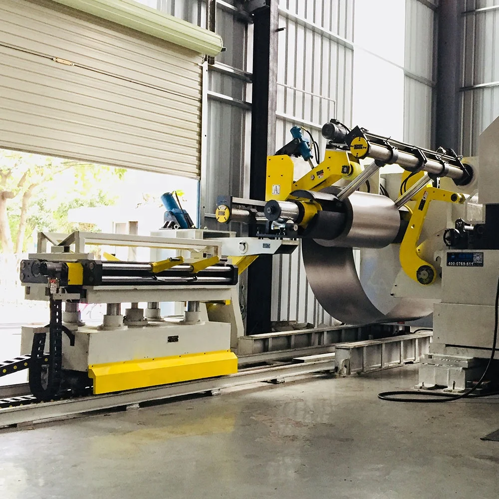 5T/8T/10T/15T гидравлическая стальная катушка декойлер тяжелый Uncoiler с катушечным автомобилем