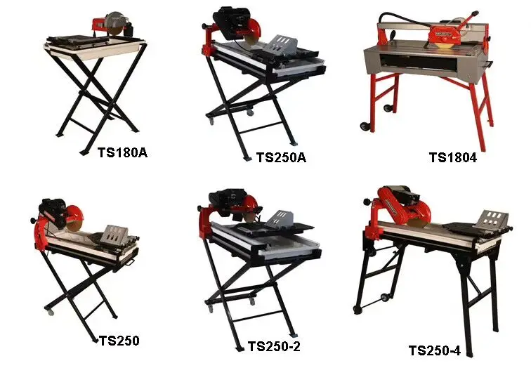 TS200 Wet Tile Cutter Rail Saw Stone Working Sawing Machine