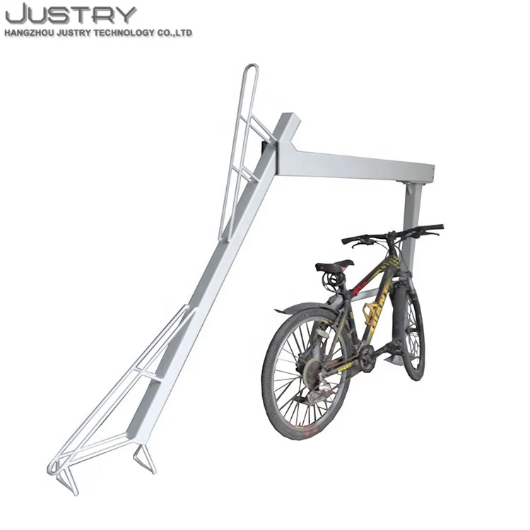 Bicycle parking storage standing new storage outdoor two tier bike rack