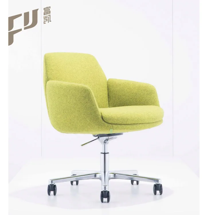 
pu leather or fabric leisure swivel chairs for office and hotel 