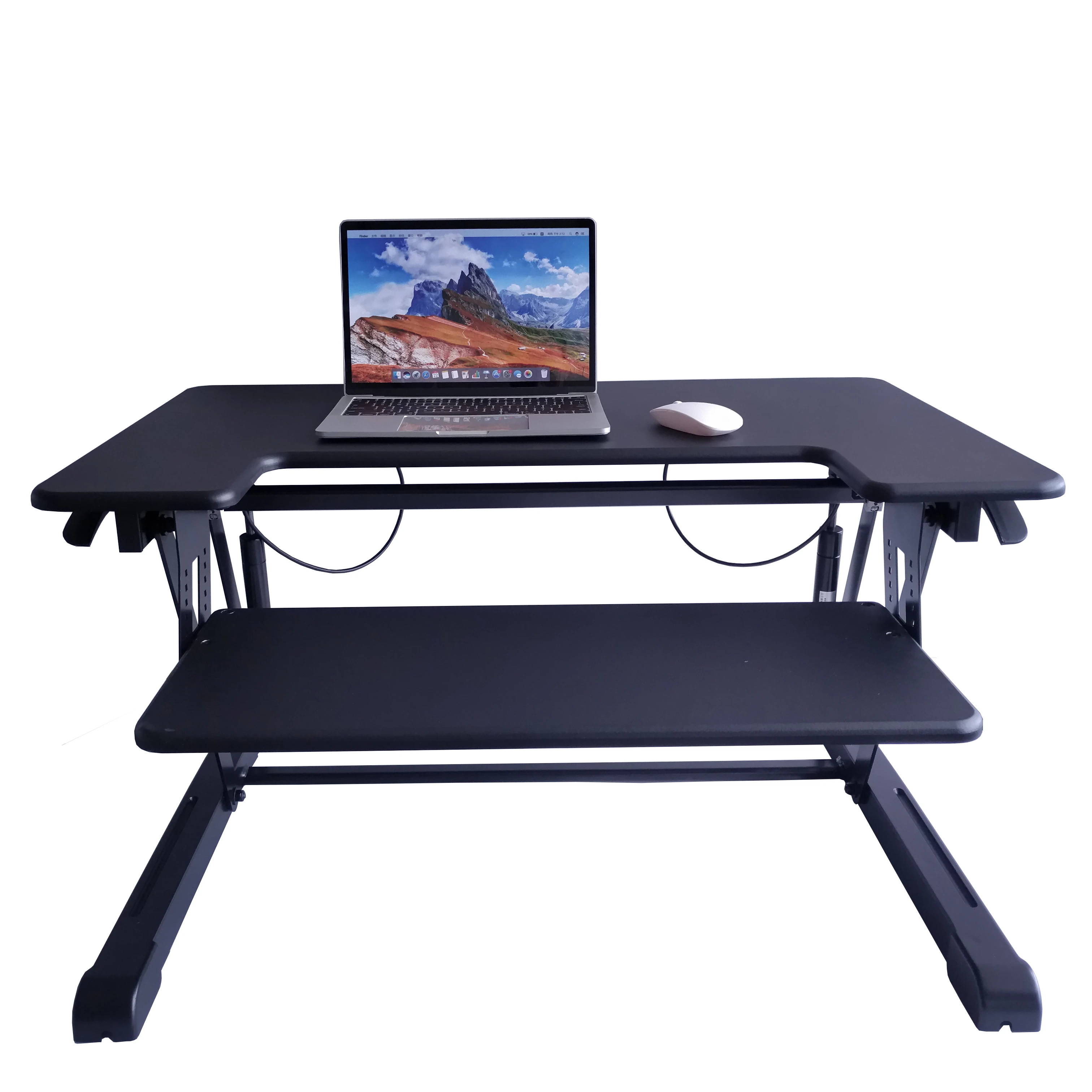 Standing Desk, Height Adjustable Stand Up Desk Gas Spring Riser Converter Sit to Stand Desk